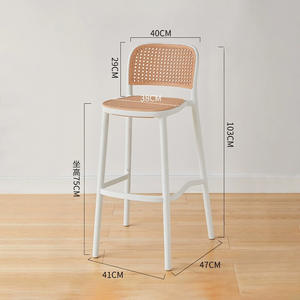 bar <strong>Chair</strong> Home Tall Nordic Kitchen Plastic <strong>High</strong> Modern Cheap Furniture Stools bar <strong>Chair</strong> for bar Table - Product Image 4