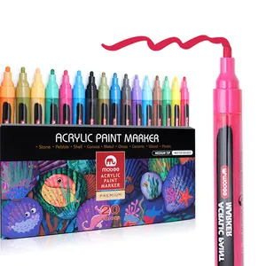 Çizim su bazlı özelleştirmek 15mm boya marker kalem seti akrilik sanat