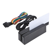 Lector de Tarjetas de Control de Acceso MSR98D de 123 Pistas con Doble Cabezal para Teclado, USB OTG, Puerto Serie RS-232, Material ABS, Compatible con JPOS OPOS