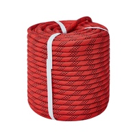 Corde d'escalade extérieure en polyester et polypropylène, résistante à l'usure, corde de rappel, corde statique auxiliaire d'escalade, tressée colorée
