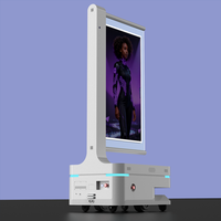 Robot de Servicio con IA, Kiosco Interactivo Humanoide Digital, Robot de Recepción Inteligente con Pantalla Táctil de 43 Pulgadas e Interacción por Voz