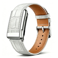 Bracelet de montre en cuir véritable tendance pour Whoop 5.0, bracelet sport de luxe en cuir pleine fleur