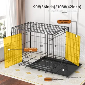 <span class=keywords><strong>Cage</strong></span> pour chien pour petits/chiens moyens, pliable et séparable, en fil métallique, pour usage domestique, version européenne, toutes saisons - Product Image 3