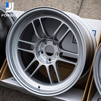 Jantes de voiture DJJ forgées en argent personnalisées 5x100 5x114.3 5x120 pour Subaru BRZ WRX Nissan Fairlady Skyline Lexus if NX VW Golf GTI