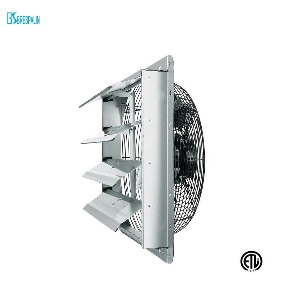 Wall Mounted Shutter Exhaust Fan Industrial Shutter Type ETL Certified ...