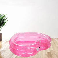 Piscine gonflable à succès avec jouets gonflables en forme de cœur pour enfants ou adultes