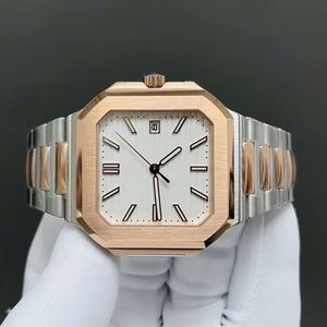 Reloj Cuadrado Mecánico Automático Ultrafino de Última Moda al por Mayor, Movimiento 330, para Hombre, 316L, Deportivo, de Lujo, Antiguo, Luminoso - Product Image 3