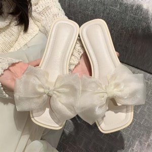 Sandalias de Verano Antideslizantes y Desodorantes con Lazo de Encaje Grueso Estilo Coreano Novedoso para Mujer, Ideales para Combinar con Cualquier Atuendo - Product Image 5