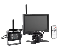 Hesida HD 1080P Pantalla de coche cámara de respaldo de coche inalámbrica con 7 pulgadas 4ch Quad Display Monitor grabadora para RV/SUV/Van/Pickup/camión