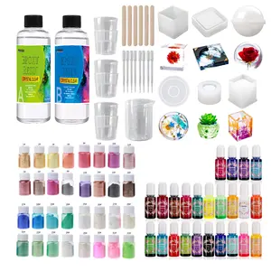 Kit Resina Crystal Clear, Bolha Livre & Não Amarelando Resina Epóxi para Revestimento Mesa Top,DIY, Bar Top, Tabelas Rio, Resina Arte