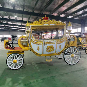 Structure de carrosserie royale décorative de luxe pour carrosse à chevaux, idéale pour les divertissements en villa et les cérémonies en plein air - Product Image 6