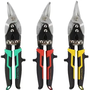 MAXPOWER 40% Labor Saving Straight Cutting Tin Snips 3PCS Aviation Snips Set