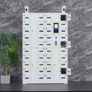 <span class=keywords><strong>Casier</strong></span> intelligent multifonction sans clé 2025 New Idea, 3 en 1, charge sans fil, 10 compartiments, construction en acier durable - Product Image 2