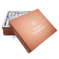 Boîte cadeau de demoiselle d'honneur de style coréen avec gaufrage et laminage mat, emballage en carton rigide personnalisé pour cadeau de mariage
