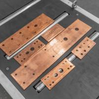 Máquina de Corte, Punción y Doblado de Barras de Cobre y Aluminio CNC de Alta Velocidad LEADWIN, Certificación CE ISO, para Gabinetes de Distribución de 15 mm