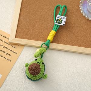 Colgantes de <span class=keywords><strong>ganchillo</strong></span> creativos lindos llaveros de <span class=keywords><strong>ganchillo</strong></span> hechos a mano de frutas y verduras hilo de almacenamiento para bolsos y llaves de niñas - Product Image 3