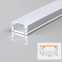 Profilé LED en aluminium sans cadre de qualité commerciale, à diffuseur simple face, pour projets d'éclairage de plafonds et murs en plaques de plâtre