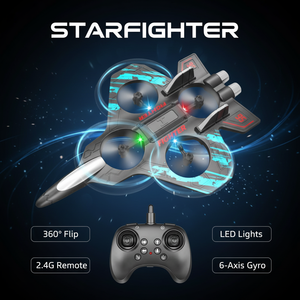 Aviones RC para Niños y Adultos, Avión de Combate RC con Luz 360. Aviones de Juguete de Combate con Control Remoto de Espuma - Product Image 2