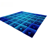Piste de danse magnétique portable 3D, éclairage LED pour DJ, scène de danse interactive, dalles de piste de danse LED pour mariage