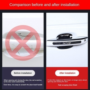 Autocollant de protection pour poignée de porte et rétroviseur de voiture DM avec adhésif 3M4229P, modèle en fibre de carbone DM12101, accessoires automobiles - Product Image 3