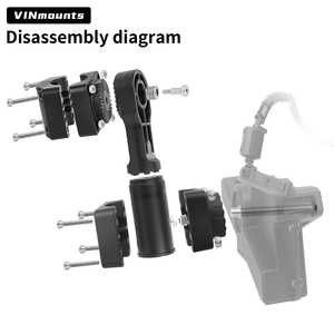 VINmounts LVS62 Live Sonar Mount Multi Mode Real Time Fish Finder <b>Bracket</b> 360 Rotatable Heavy Duty Kayak Boat Marine Use - Product Image 3