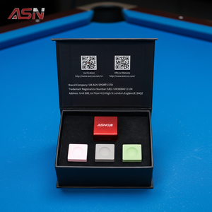 <span class=keywords><strong>Craie</strong></span> de billard R-QK ASN Premium, lot de 3 avec étui métallique magnétique, choisissez n'importe quelles 3 couleurs, antidérapante, sans poussière, ensemble d'accessoires de billard - Product Image 1