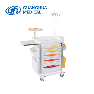 3 साल की वारंटी क्लास I मेडिकल उपकरण के साथ अस्पताल के उपयोग के लिए एब्स स्टेनलेस स्टील ट्रॉली - Product Image 4