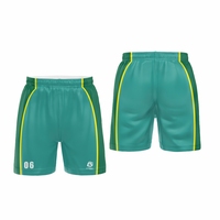 Shorts de basket-ball en mesh personnalisés, imprimés par transfert thermique, respirants, séchage rapide, été, homme, grande taille, 100% polyester, shorts de sport
