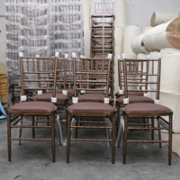 Chaises Chiavari en métal empilables de luxe, durables et confortables, pour hôtels, salles de réception de mariage, parcs et événements – Vente en gros