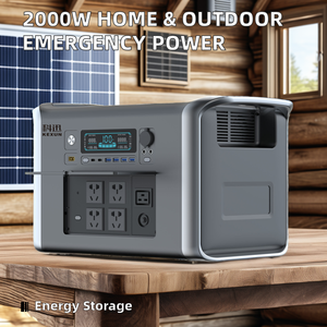 Portable 2000W Outdoor Power Supply for Home Use <b>Mobile</b> Energy Storage Solar Power Feature Pure Sine Wave Inverter Car Source - Product Image 2
