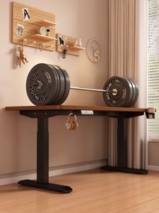 Ergonomic thiết kế hiện đại có thể điều chỉnh thép & gỗ bàn ăn & bàn làm việc với thang máy điện đứng lên chân cho các trường học sử dụng - Product Image 3