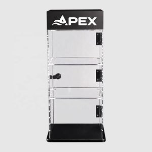 Apex Acrylic 3 Tiers <span class=keywords><strong>Counter</strong></span> Top Thuốc Lá Hiển Thị Giá Tùy Chỉnh Có Thể Điều Chỉnh Hiển Thị Kệ Với Cửa Và Khóa - Product Image 2