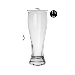 Vaso Pilsner Personalizable Grabable de 15oz con Base Engrosada, Taza de Cerveza de Grado Profesional para Hostelería, Regalo de <span class=keywords><strong>Despedida</strong></span> por Jubilación - Product Image 4