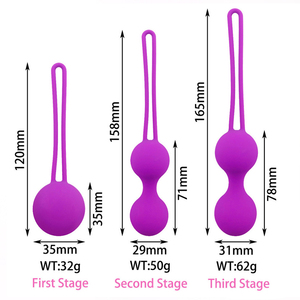 El Mejor Sistema de Ejercicios de Kegel, Ejercicios <span class=keywords><strong>para</strong></span> el Suelo Pélvico, Pesas de Silicona Premium <span class=keywords><strong>para</strong></span> Ejercicios de Kegel, Control con Kit de Entrenamiento <span class=keywords><strong>para</strong></span> Mujeres - Product Image 6