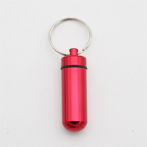 Boîte à pilules étanche en aluminium 14*48mm, étui pour médicaments, conteneur porte-clés - Product Image 5