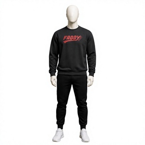 Sudadera Negra Oversize con Logo Personalizado, Unisex, Estilo Urbano, Felpa de Algodón Grueso, Sudadera con Estampado Gráfico, Ropa Deportiva para Gimnasio - Product Image 1