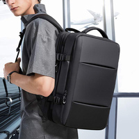 Sac à dos Convertible de voyage en avion 45l, mallette étanche 17.3 pouces, bagage réglable, sac à dos pour ordinateur portable
