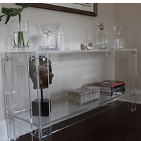 Table console en acrylique sur mesure, pliable, gain de place, design multifonctionnel, mobilier de maison, taille personnalisable, salon