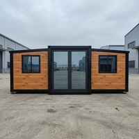 Maison conteneur extensible personnalisable avec structure en acier pour villa et usage de bureau moderne