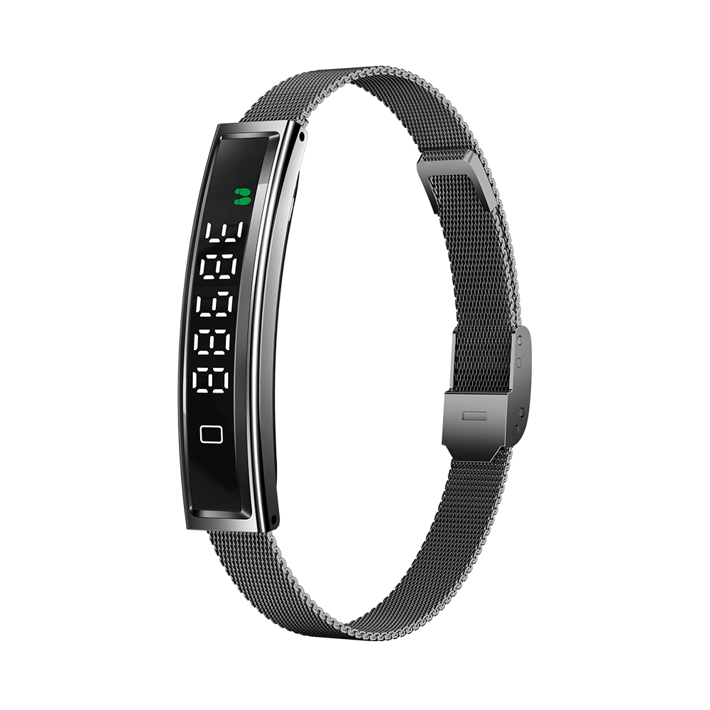 Bracelet en acier noir