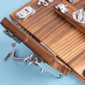 Juegos <span class=keywords><strong>de</strong></span> <span class=keywords><strong>Mesa</strong></span> Cognitivos Montessori para Bebés, Tablero <span class=keywords><strong>de</strong></span> Actividades para Niños, Tablero <span class=keywords><strong>de</strong></span> Madera Carbonizada para Desbloquear, Juguetes Educativos Tempranos - Product Image 5