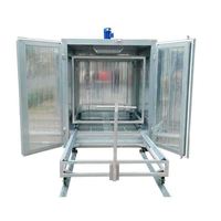 Système de revêtement en poudre, machine de revêtement en poudre électrostatique avec four pour pièces métalliques