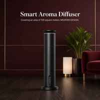 Diffuseur d'arômes d'huiles essentielles en aluminium sans fil, contrôlé par application, de luxe, personnalisé en usine, purificateur d'air de table - Électrique/USB 100 ml