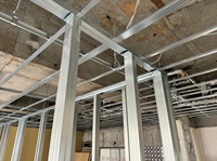 Système de plafond en acier galvanisé haute résistance, résistant à la corrosion et ignifuge, prix de gros usine Dongguan, poutre légère en acier