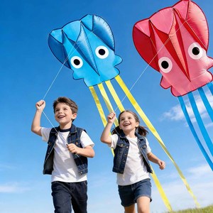 Cerf-volant pieuvre sans cadre, nouveau style, mini, souple, léger et facile à piloter pour enfants, vente en gros usine Weifang - Product Image 3