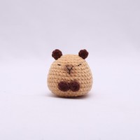 Offre limitée impression numérique en peluche à la main Animal mousqueton jouet au crochet pour les collections de poupées de dessins animés et autres décorations