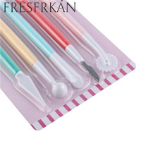 Kit de Sculpture en argile plastique, outils de modelage, en argile polymère, glaçage, avec coupe-treillis, décoration de gâteau, 5 pièces