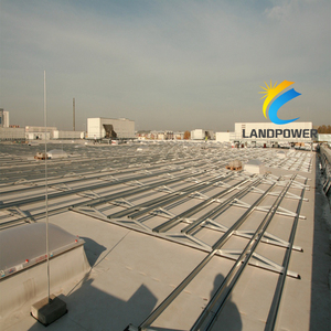 Installation de toit plat de panneau solaire de prix usine chinoise monte <span class=keywords><strong>est</strong></span>/<span class=keywords><strong>ouest</strong></span>-système d'énergie de toit solaire lesté de double côtés - Product Image 3