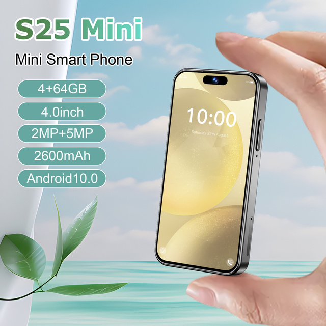 Budget - Smart S25 Mini 4.0'' Display MTK6737 Processor 4+64GB 2600mAh 2MP Cam | Cellphone Android Smartphone