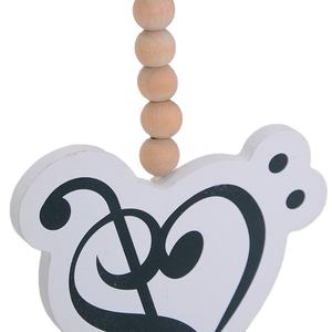 Guirnalda de cuentas de madera simple personalizada, decoración de borlas con etiquetas - Product Image 3